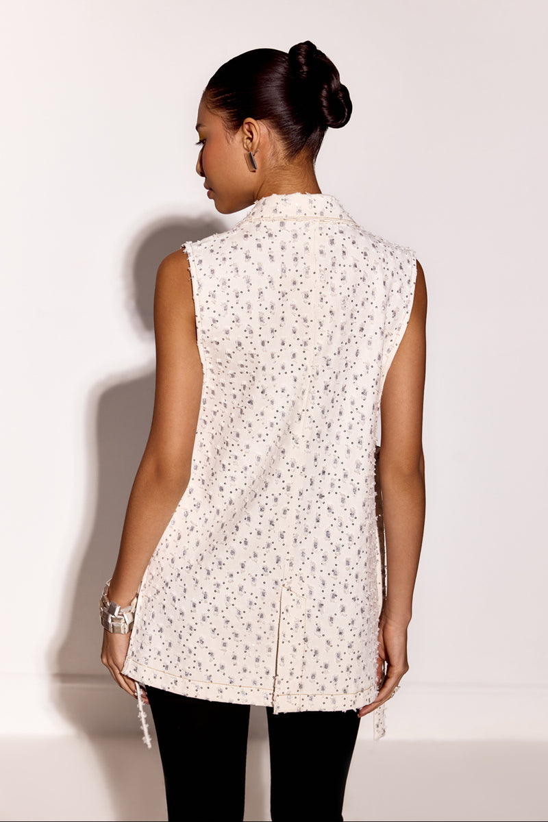 White Razzle - Dazzle Waistcoat