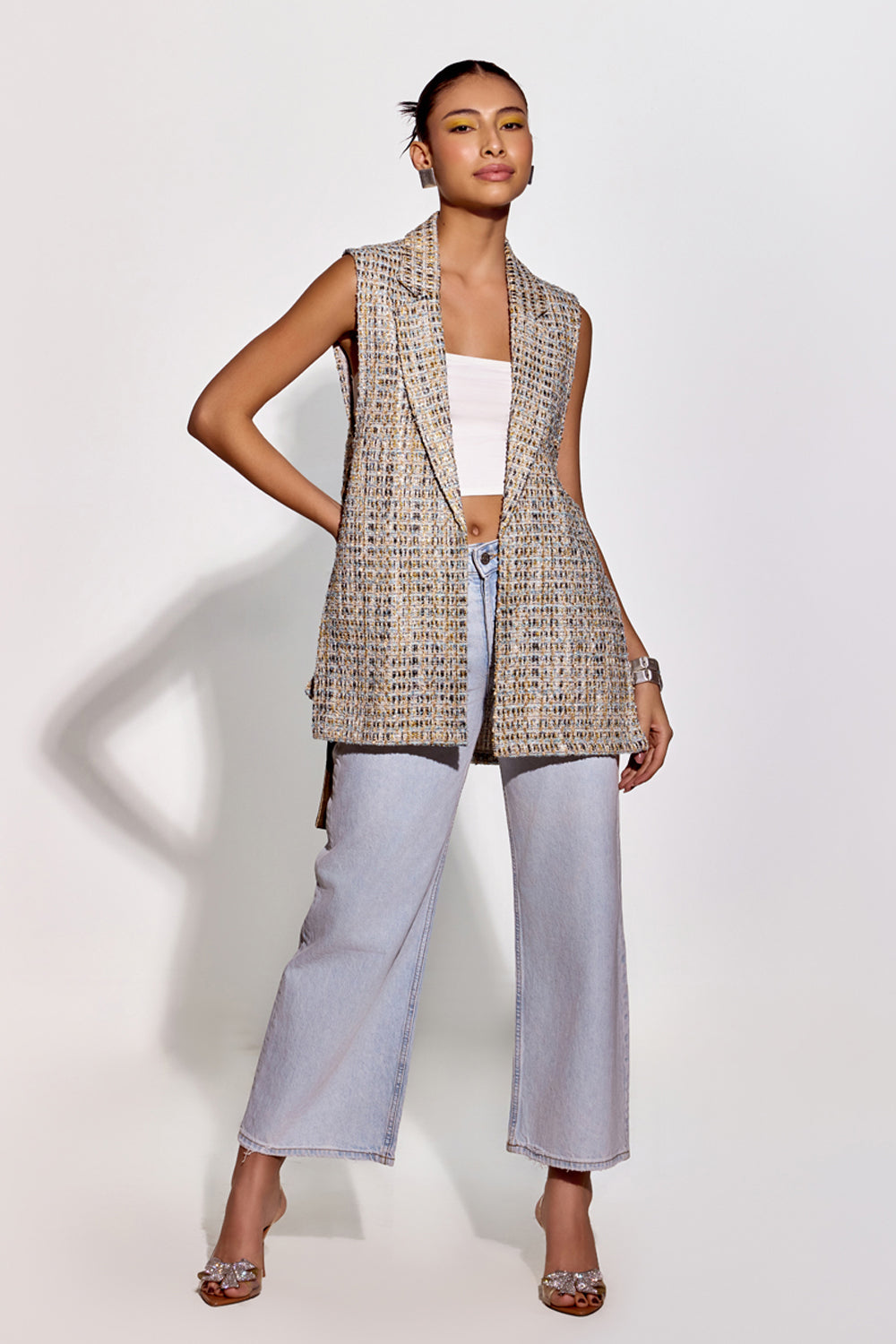 Silver Merino Waistcoat