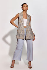 Silver Merino Waistcoat