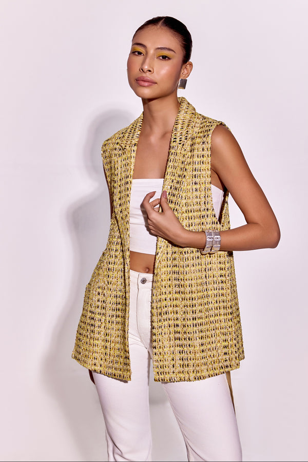 Gold Merino Waistcoat