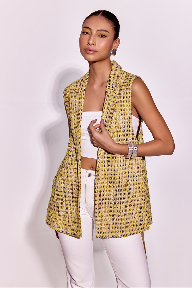 Gold Merino Waistcoat