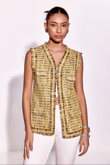 Meghna Pahwa In Our Gold Cherie Jacket