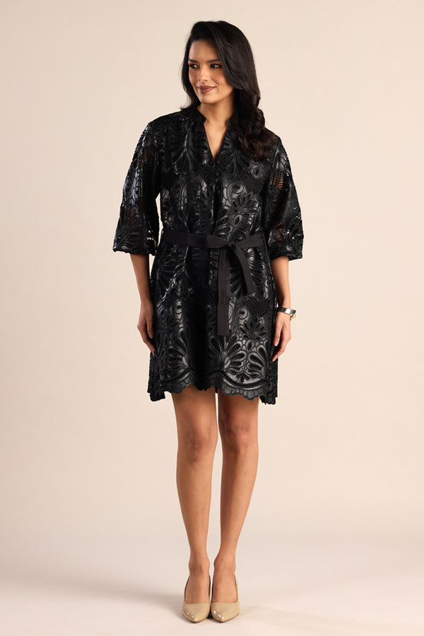 Luxe Leather Flora Dress