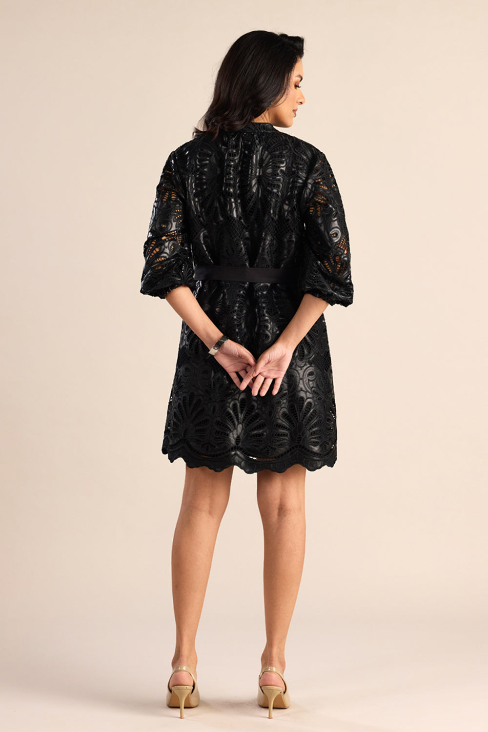 Luxe Leather Flora Dress