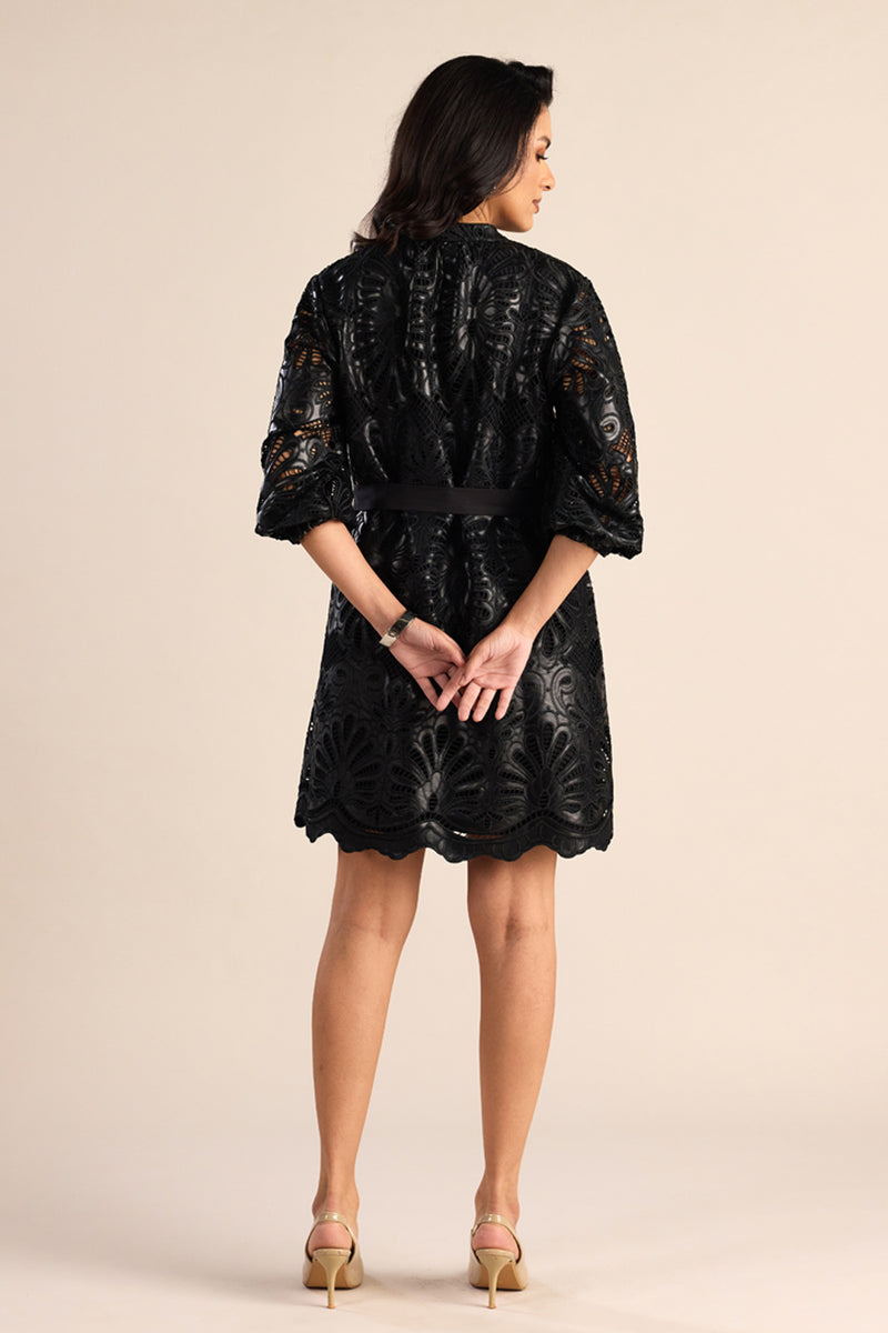 Luxe Leather Flora Dress