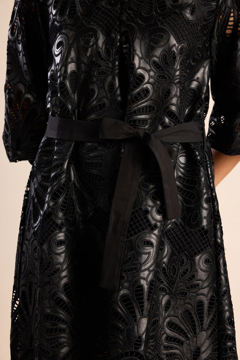 Luxe Leather Flora Dress