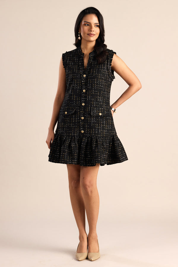 The Glider Tweed Mini Dress