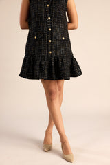 The Glider Tweed Mini Dress