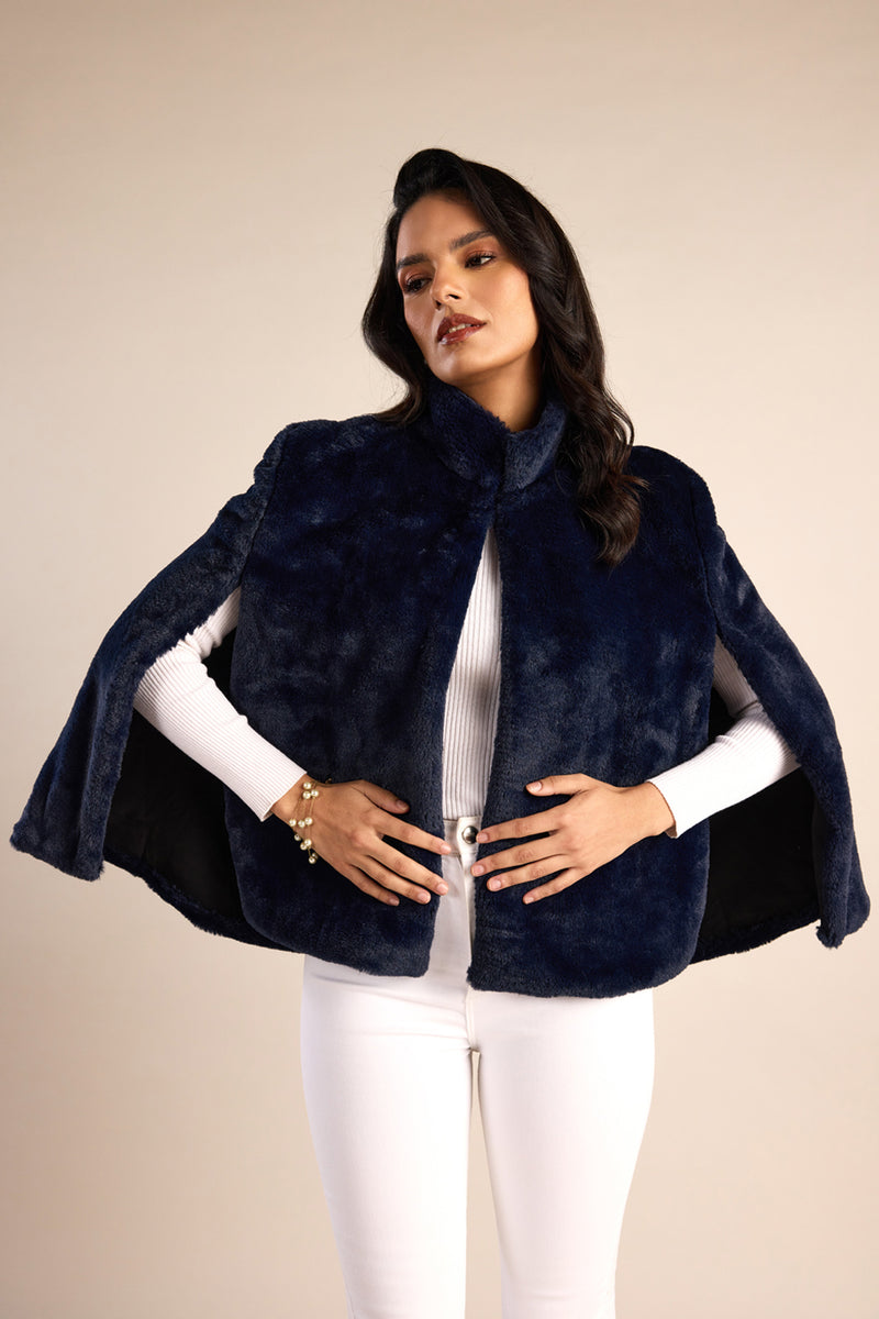 The Arctic Velour Cape