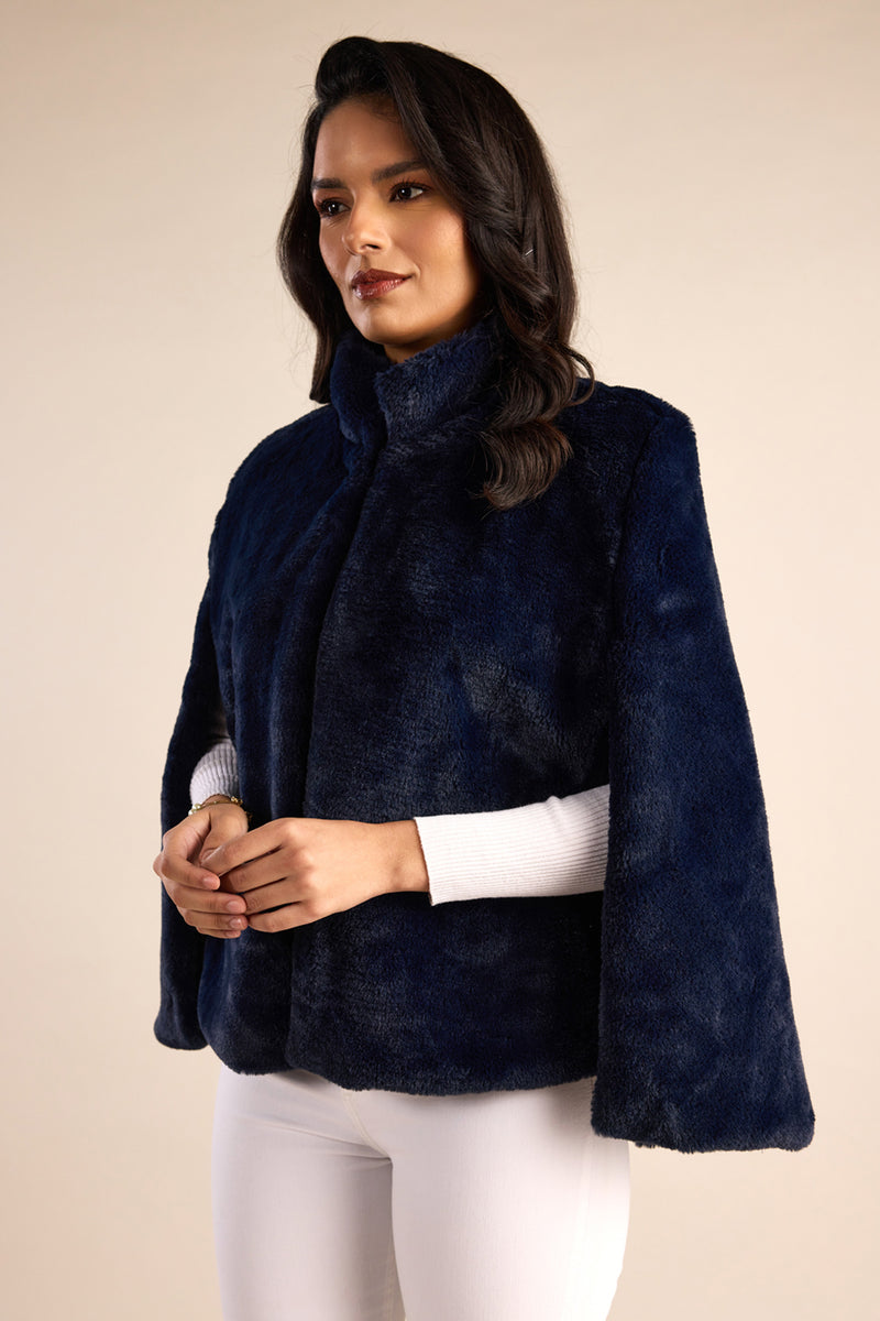 The Arctic Velour Cape