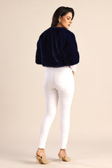 Cropped Faux Fur Jacket