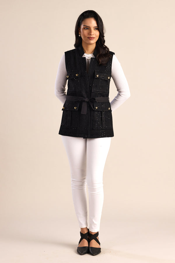 The Midnight Stella Belted Jacket