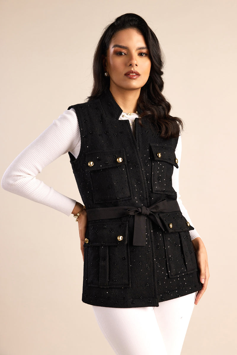 The Midnight Stella Belted Jacket