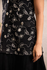 Onyx Lumina Pleated Dress