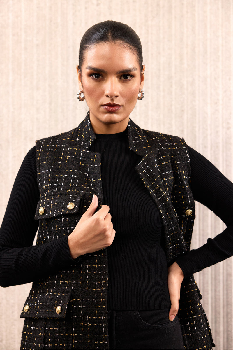 The Glided Tweed Coat