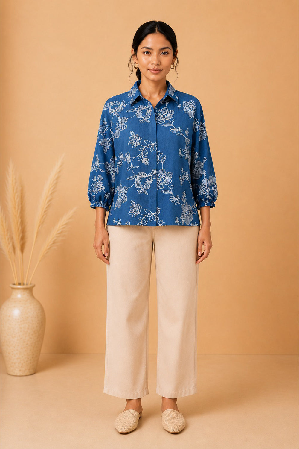 Azure Bloom Shirt