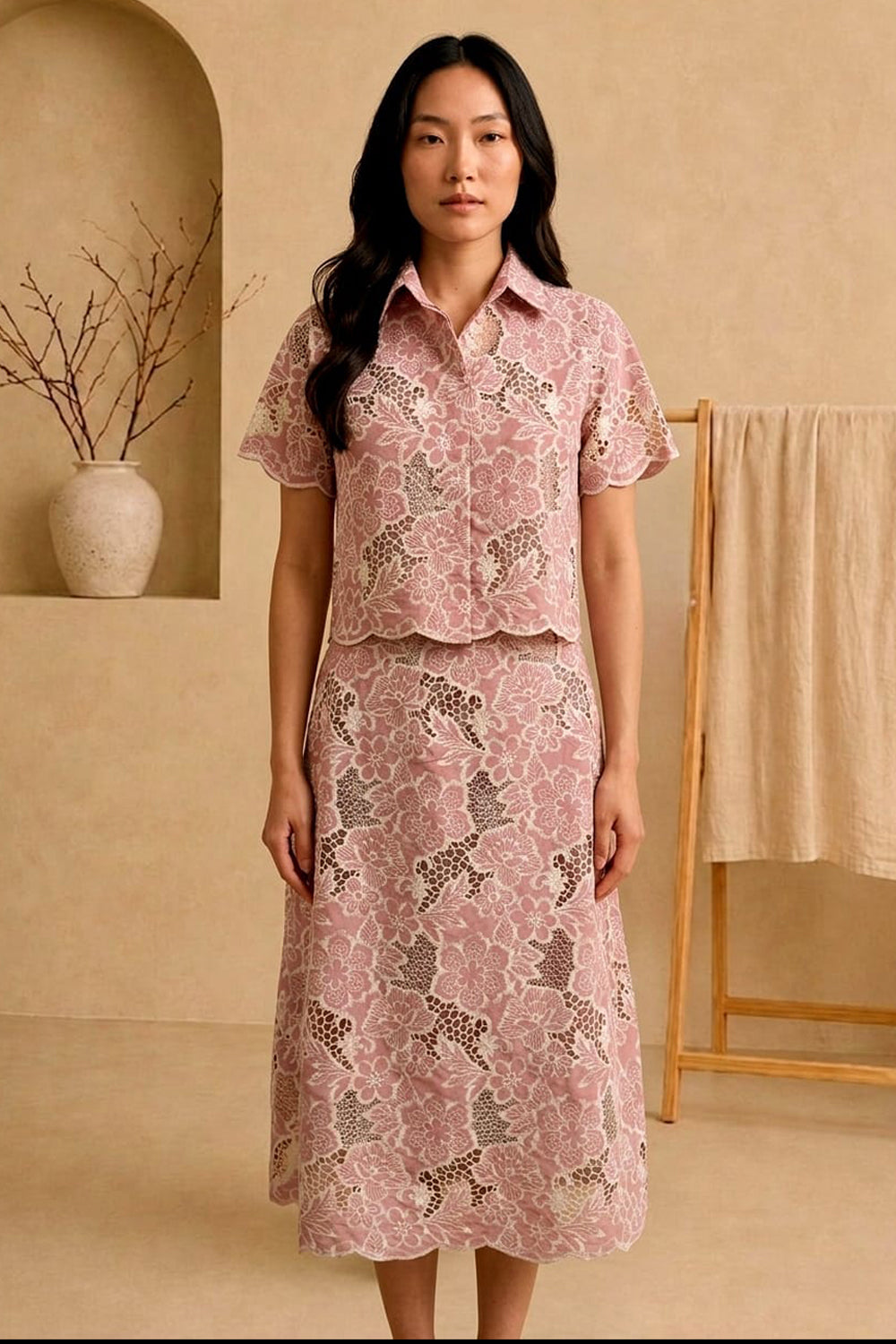 Rose Garden Skirt Set