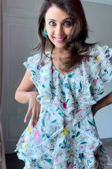 Nriti Shah In Our Frilly Flutter Printed Co-ord Set