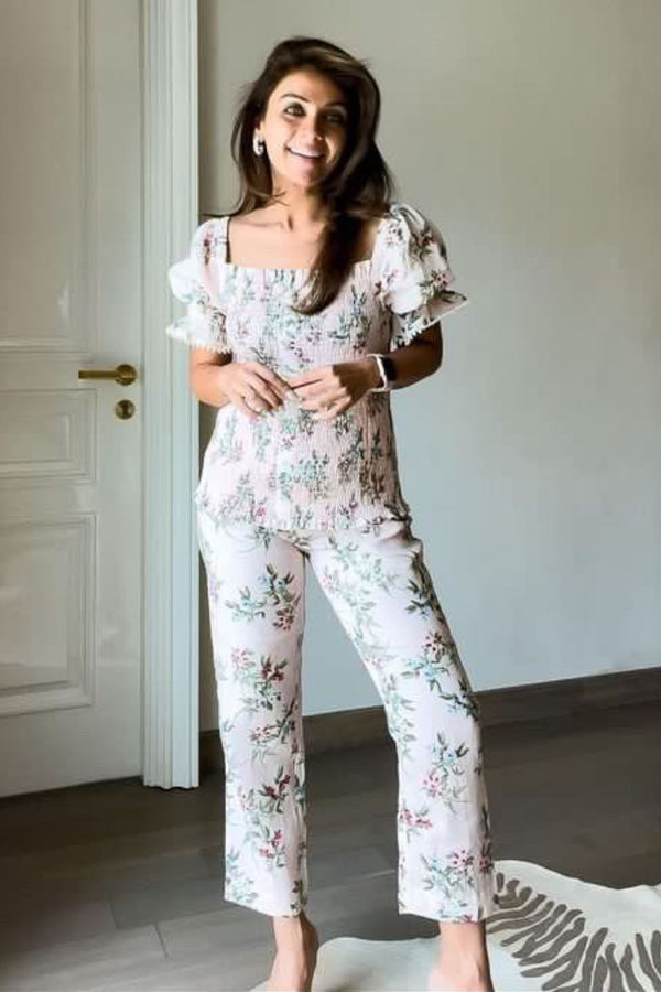 Nriti Shah In Our Smocked Lace Co-ord Set