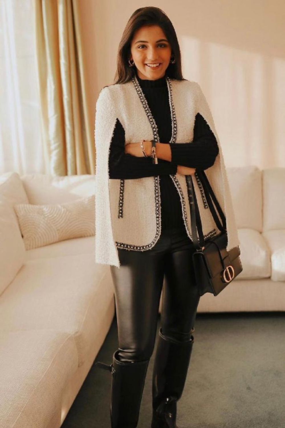 Masoom Minawala In Our White Statement Cape
