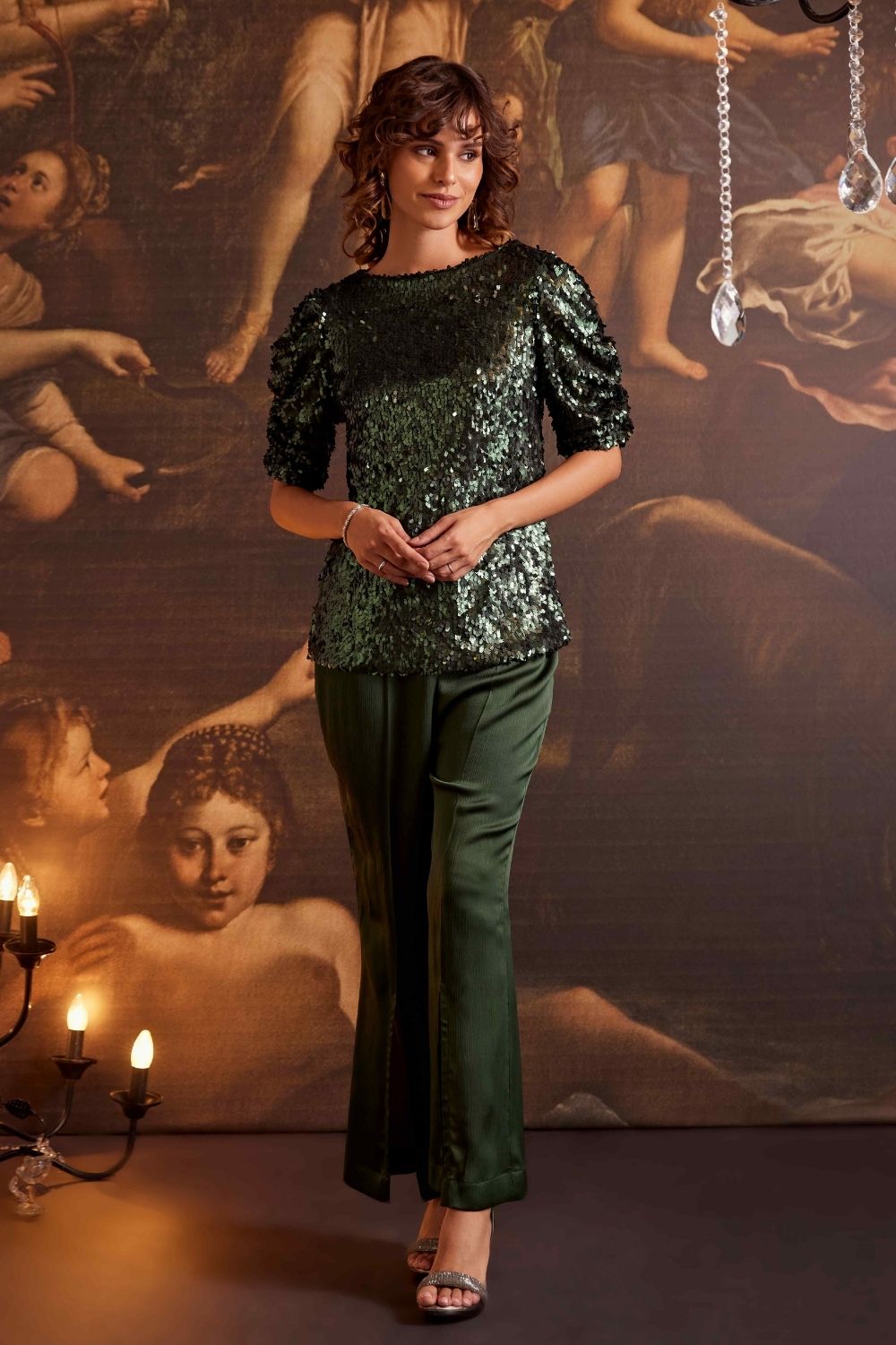 Glimmering Jade Top