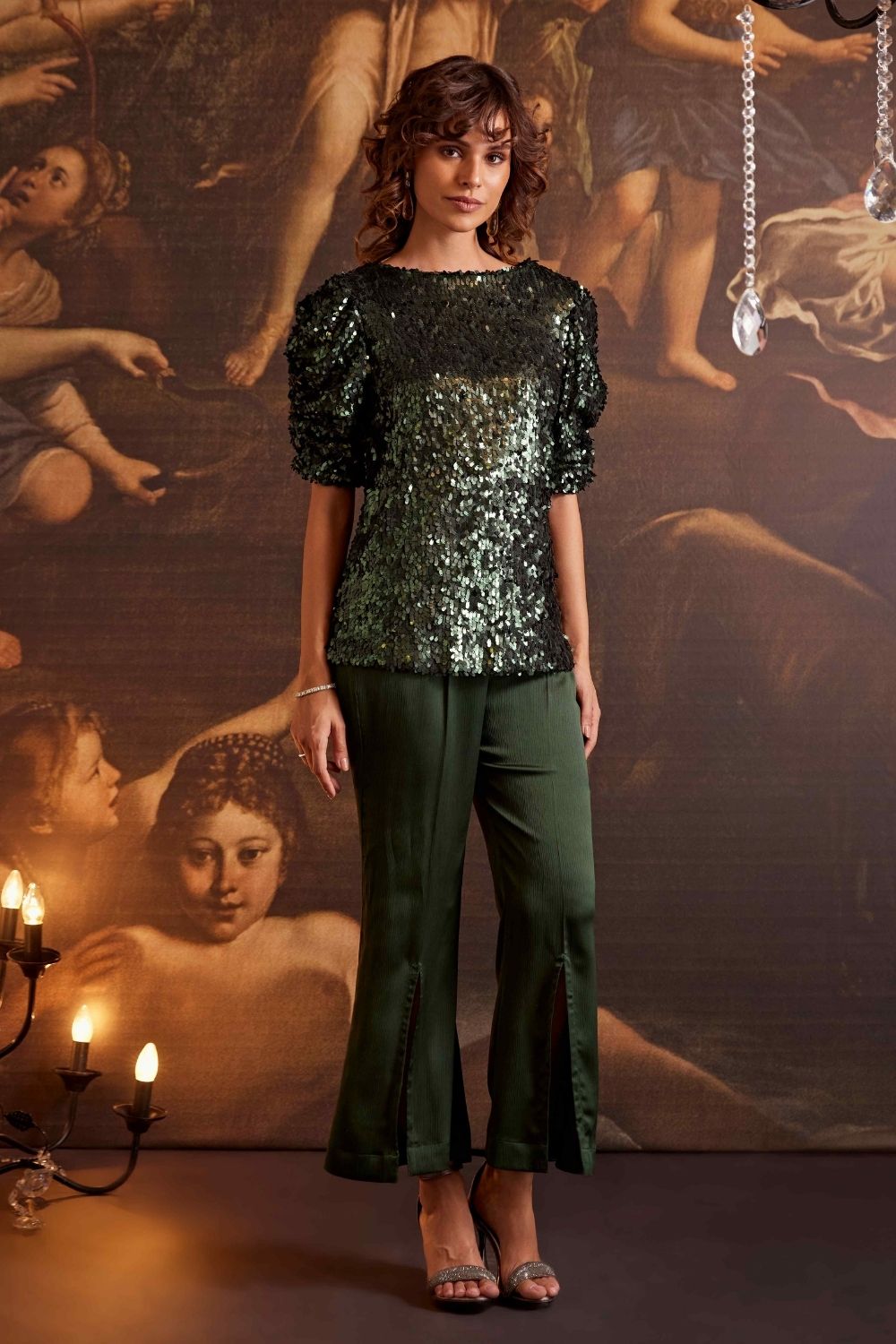 Glimmering Jade Top