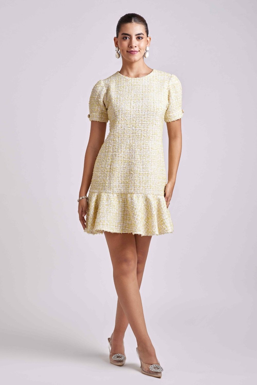 Sunshine Tweed Dress