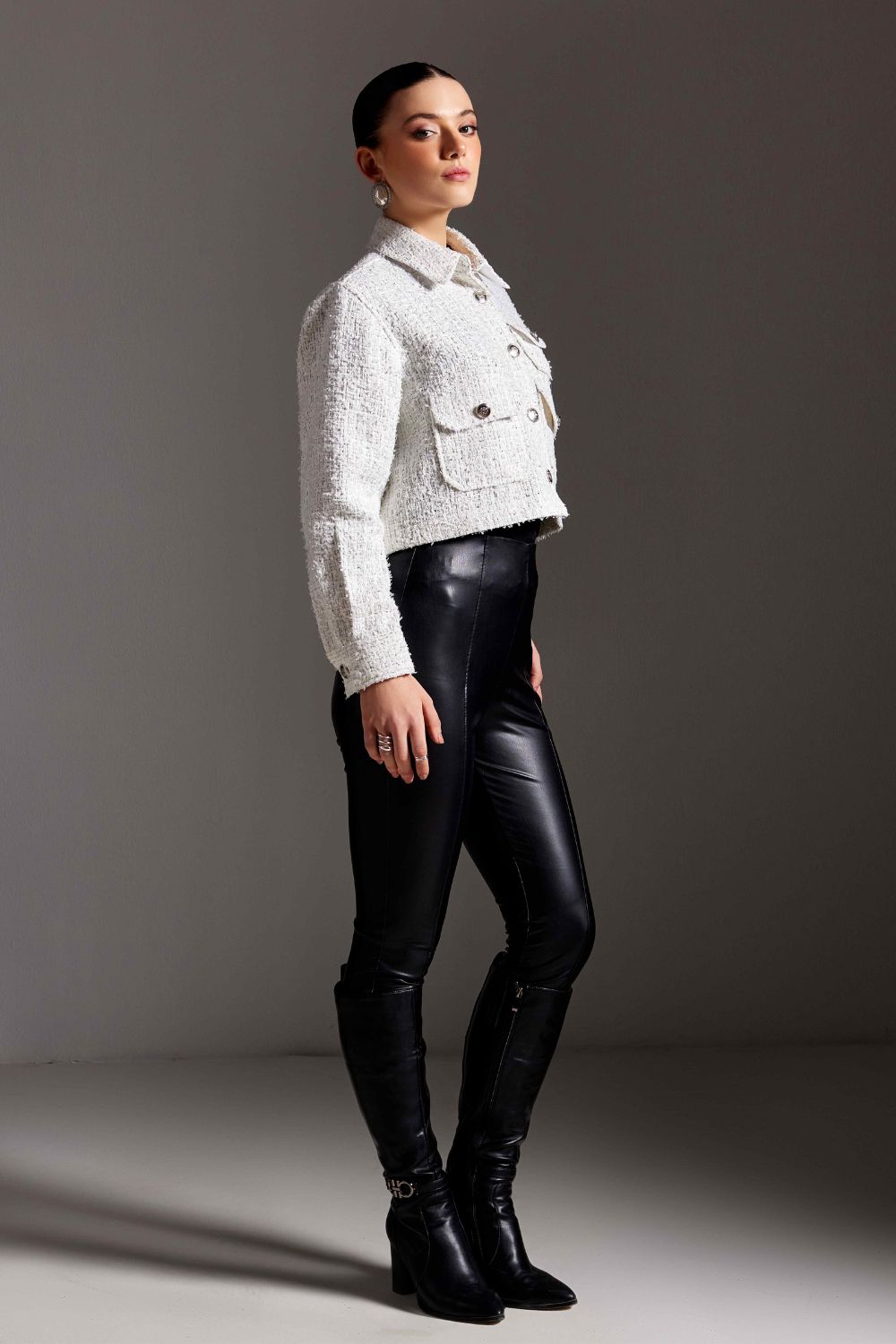 Nriti Shah In Our Pure Pearl Tweed Jacket