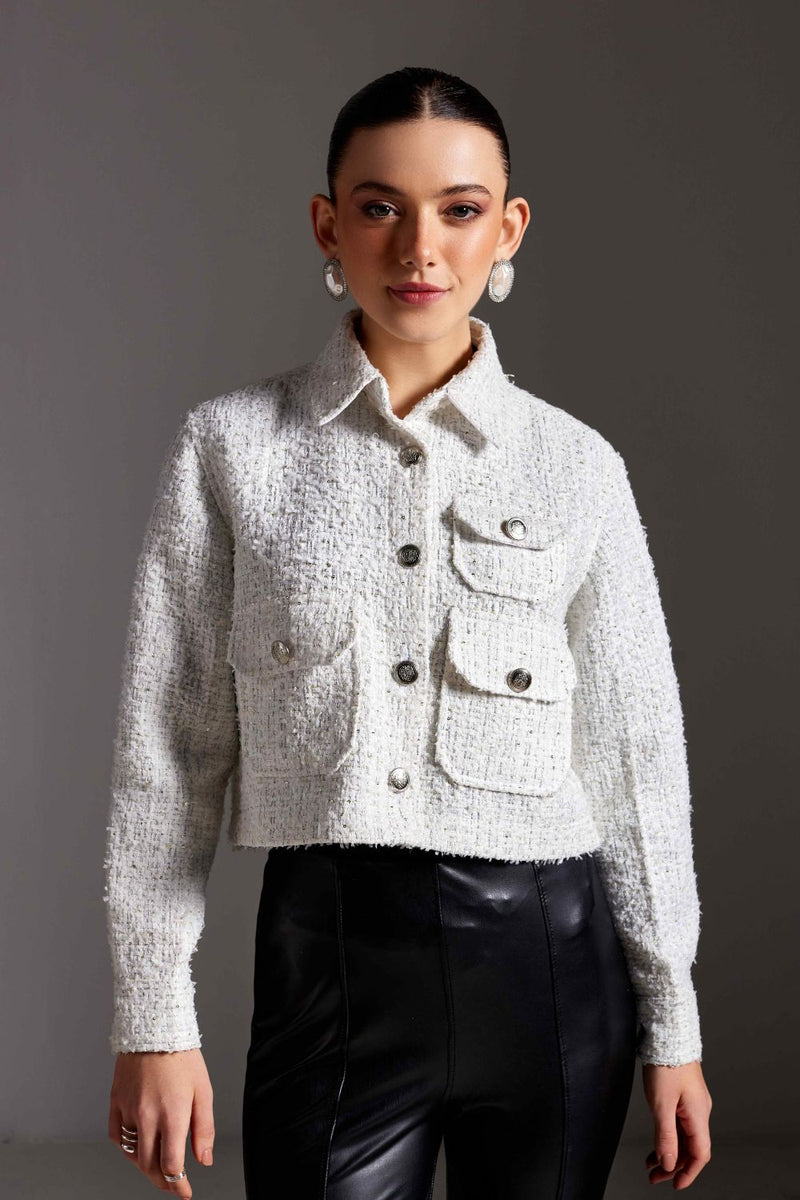 Pure Pearl Tweed Jacket