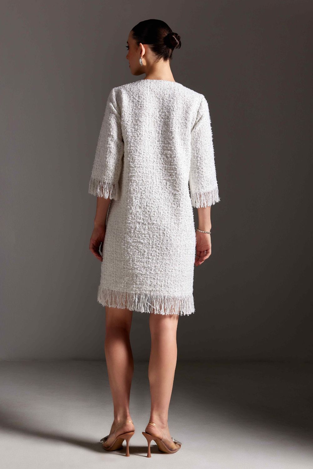 Snowfall Symphony Tweed Dress