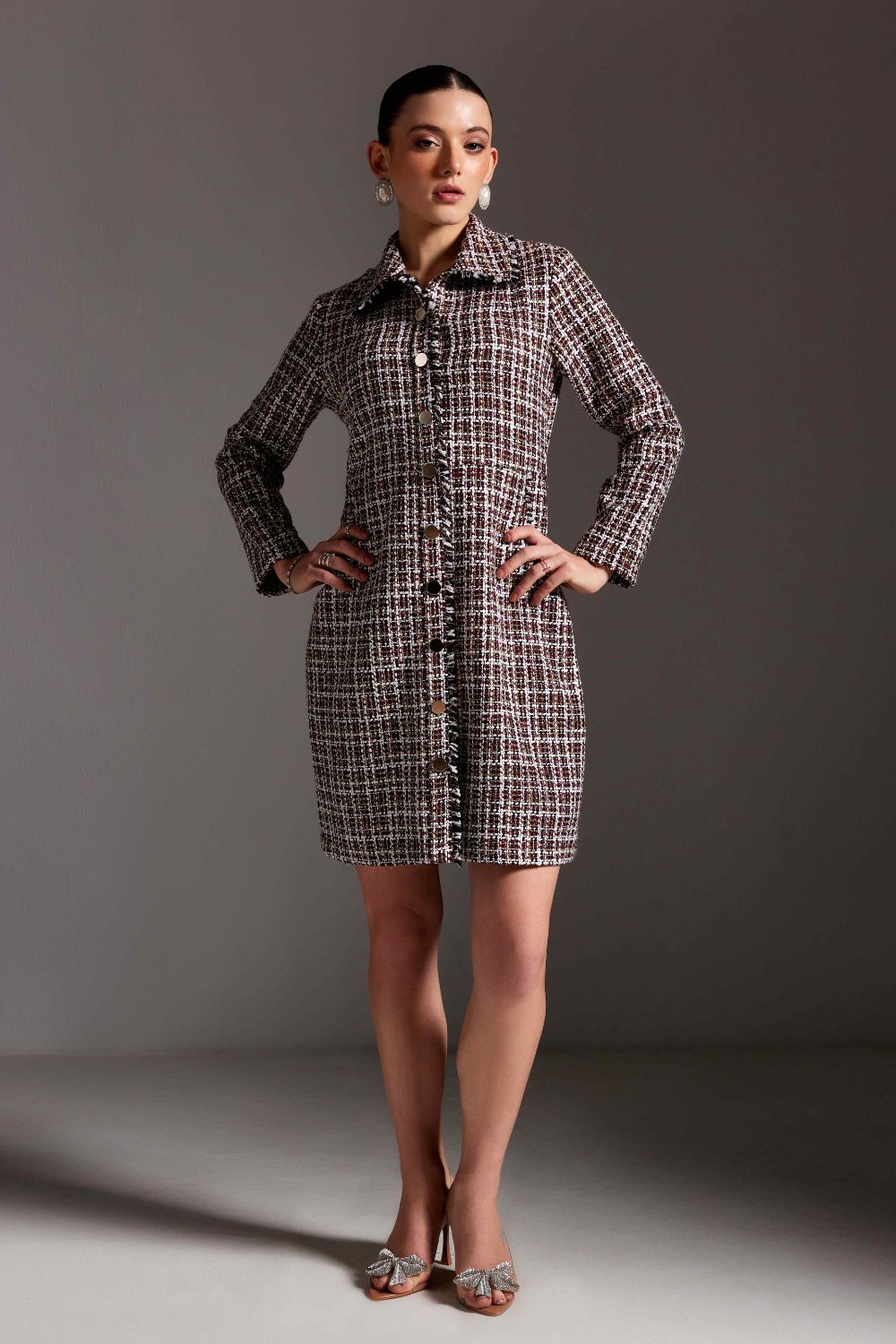 Wine Front Open Jacket / Dress