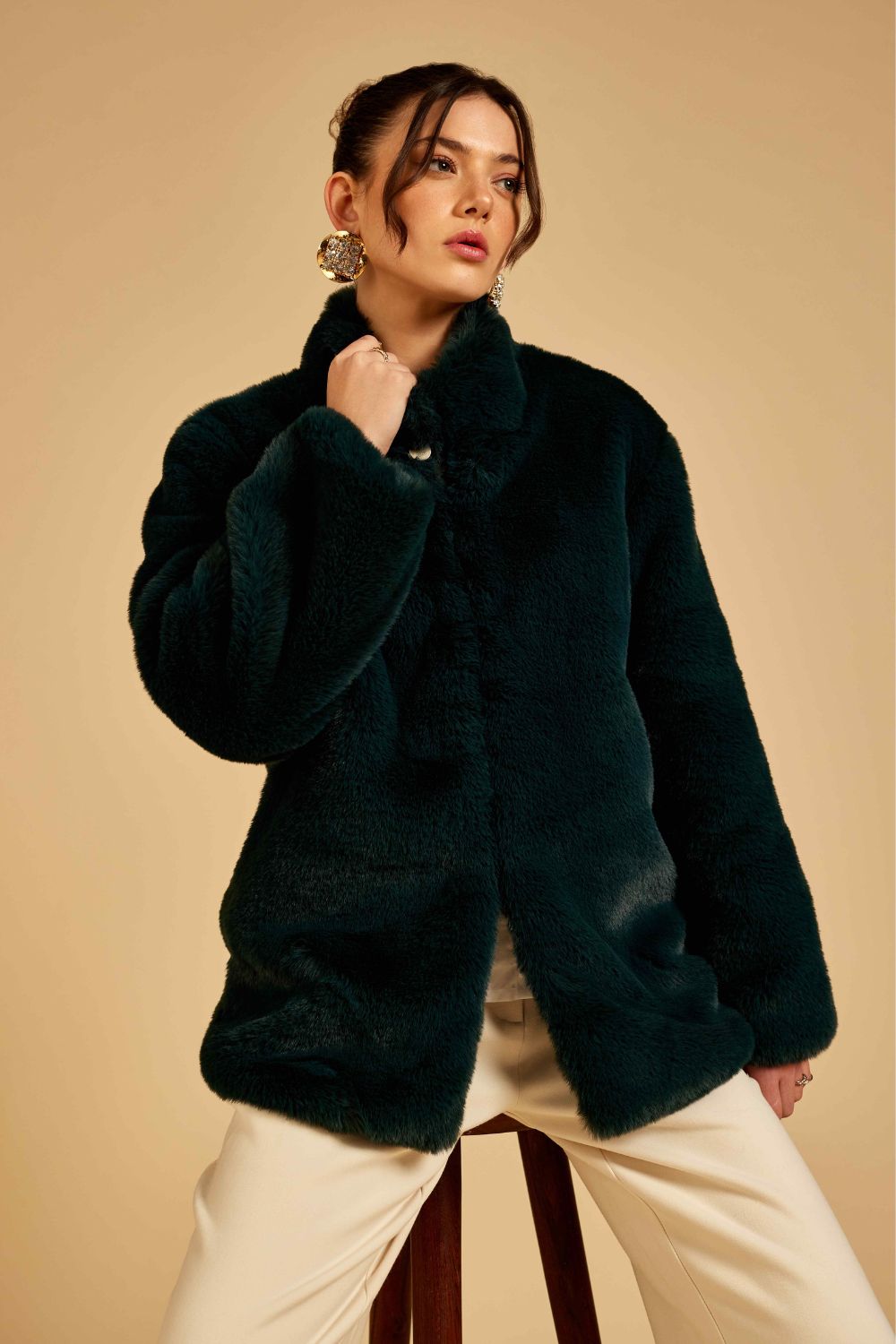 Emerald Fur Jacket