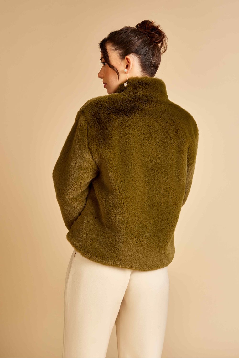 Lime Fur Jacket