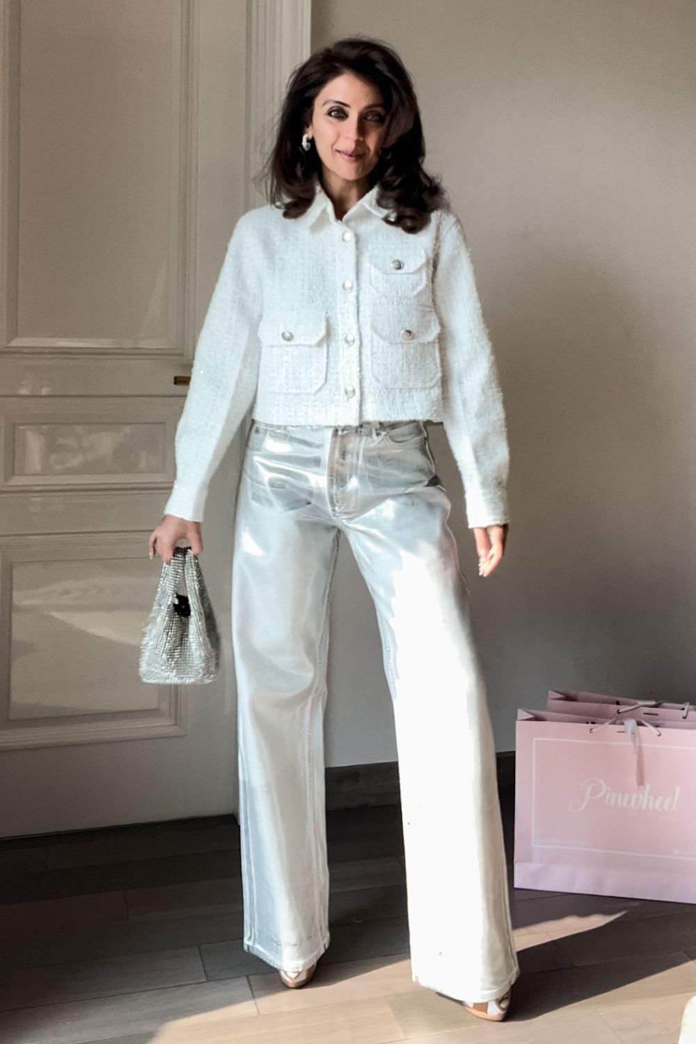 Nriti Shah In Our Pure Pearl Tweed Jacket