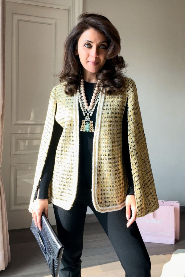 Nriti Shah In Our Gold Blaire Cape