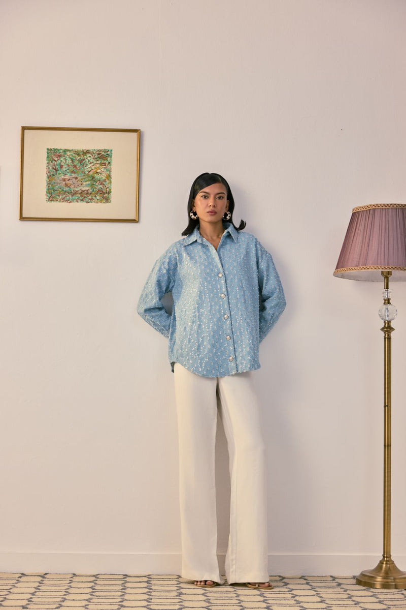 Oversize Denim Cloud Shirt