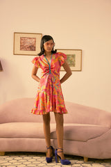 The Sunset Flowy Mini Dress