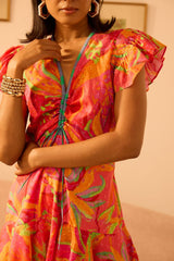 The Sunset Flowy Mini Dress
