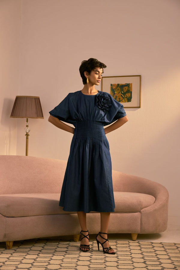Blue Serenade Midi Dress