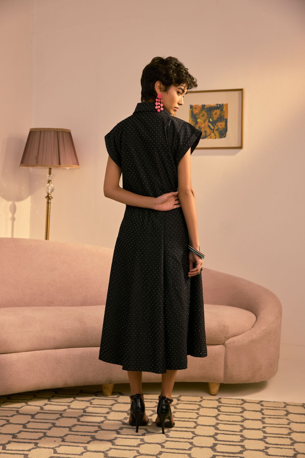 The Retro Dot And Flare Skirt Set