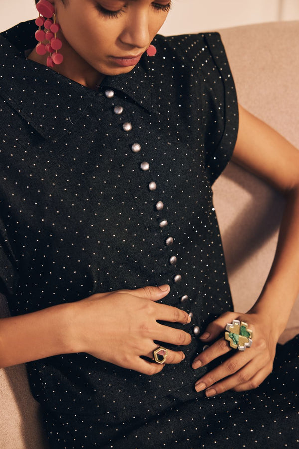 The Retro Dot And Flare Skirt Set