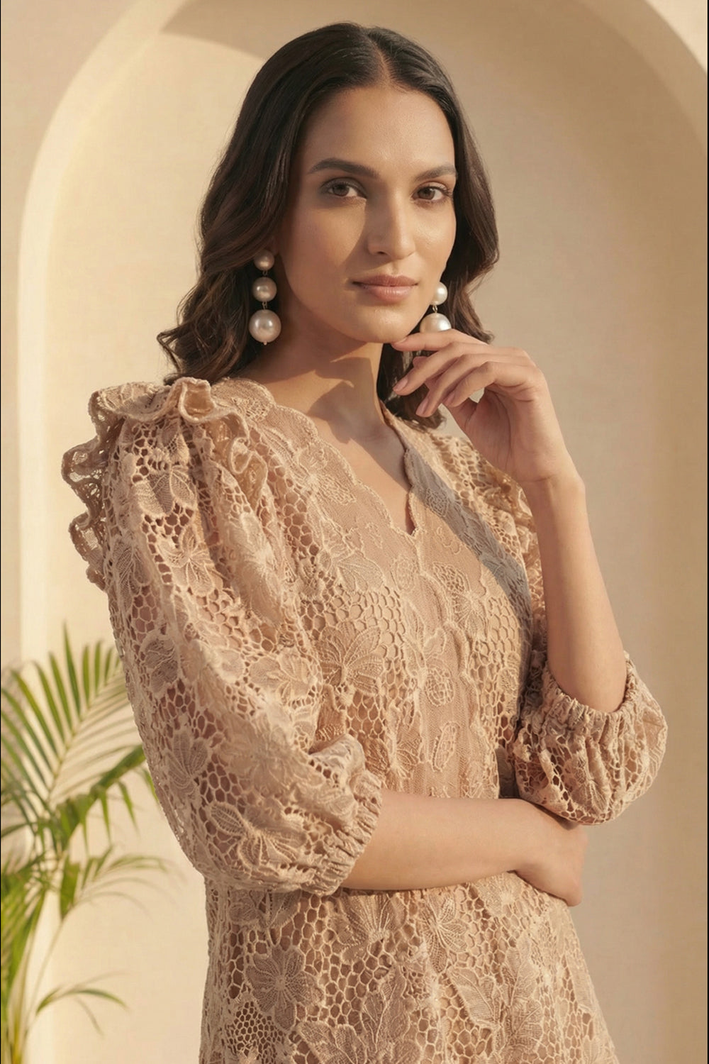 Beige Atelier Dress