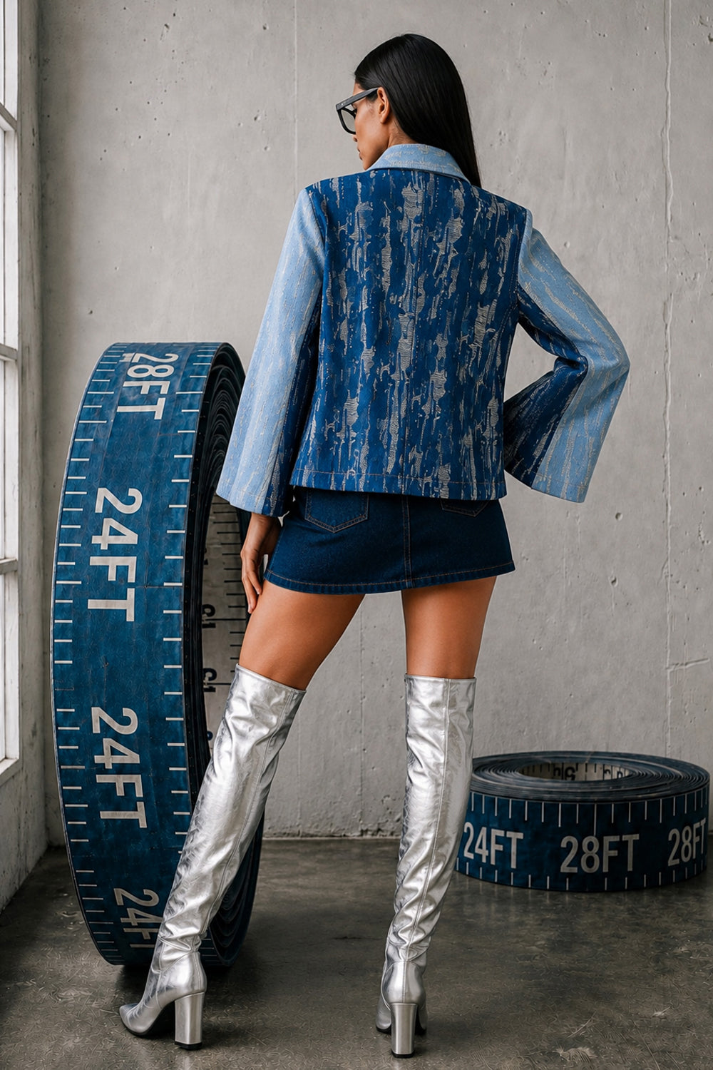 Celestial Wave Distressed Jacket