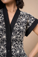 Floral Tapestry Mini Dress