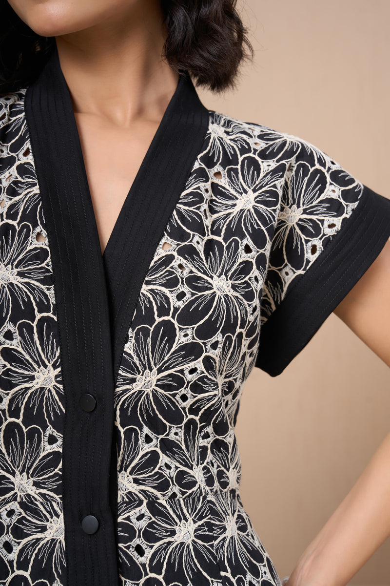 Floral Tapestry Mini Dress