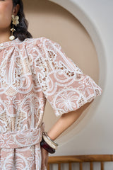 Rose Sand Lace Dress