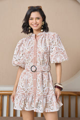 Rose Sand Lace Dress