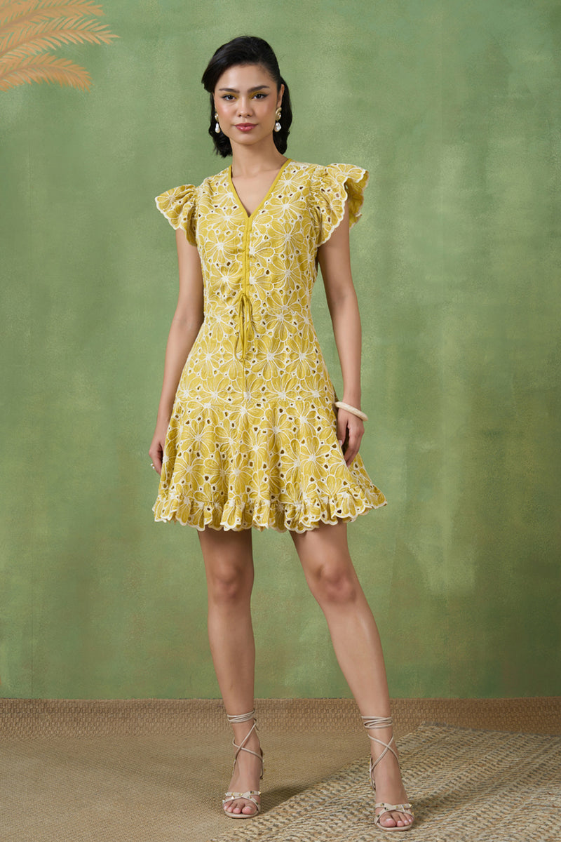 Sunny Daisy Eyelet Dress