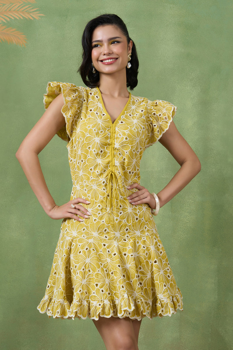 Sunny Daisy Eyelet Dress