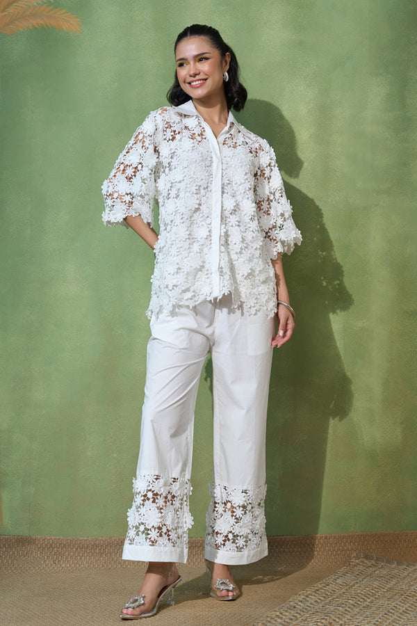 Blossom Lace Ensemble Shirt